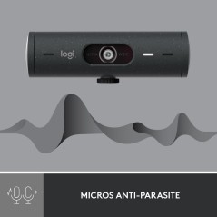 Logitech BRIO 500 1920x1080 Wired Webcam - Superior Clarity & Smart Features for Video Calls